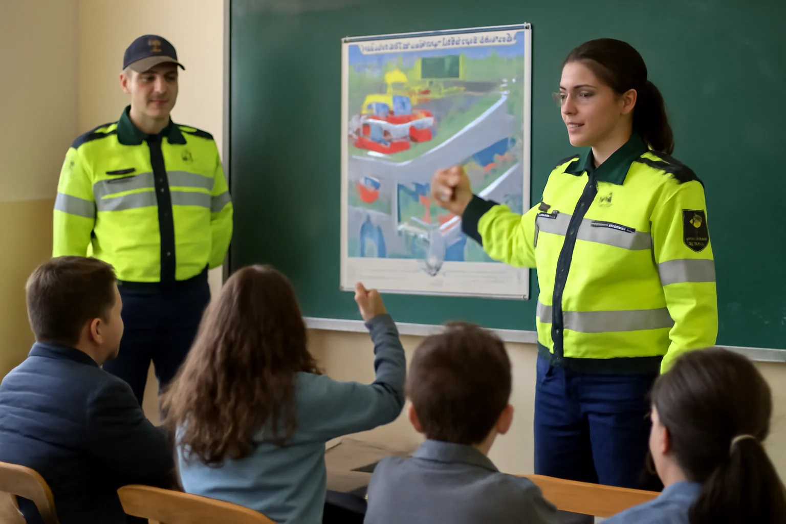 Activități de educație rutieră în școli, coordonate de polițiștii din Brăila