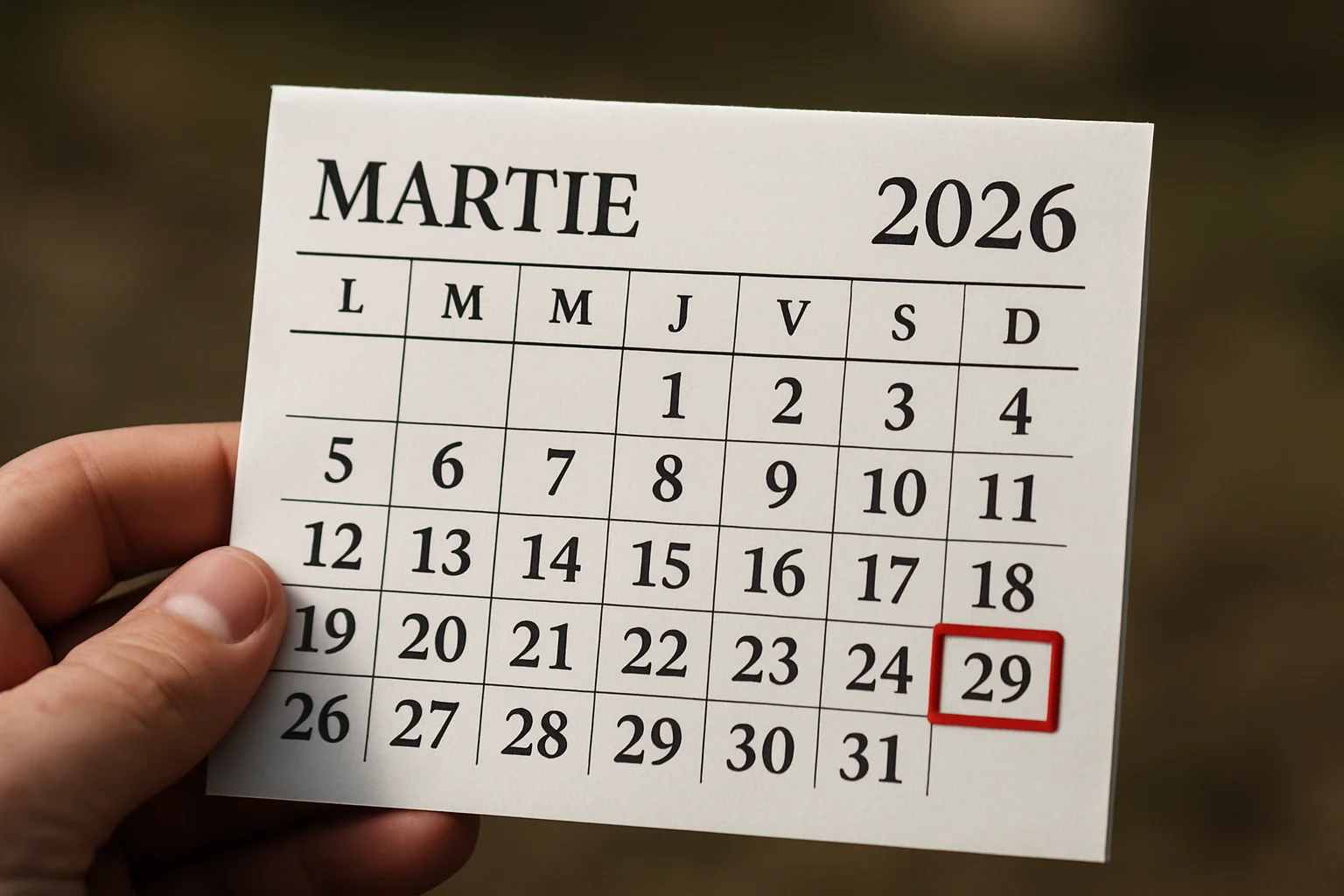 Calendar ortodox – 29 martie 2026
