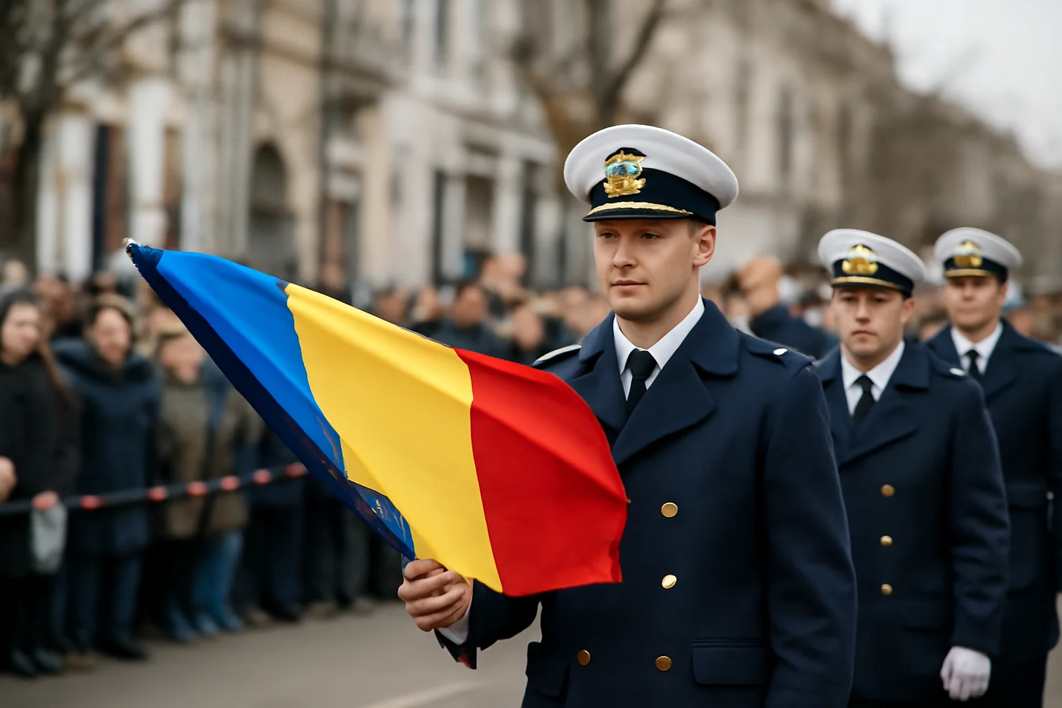 Ceremonii de Ziua Unirii Principatelor Române la Brăila, cu participarea Forțelor Navale