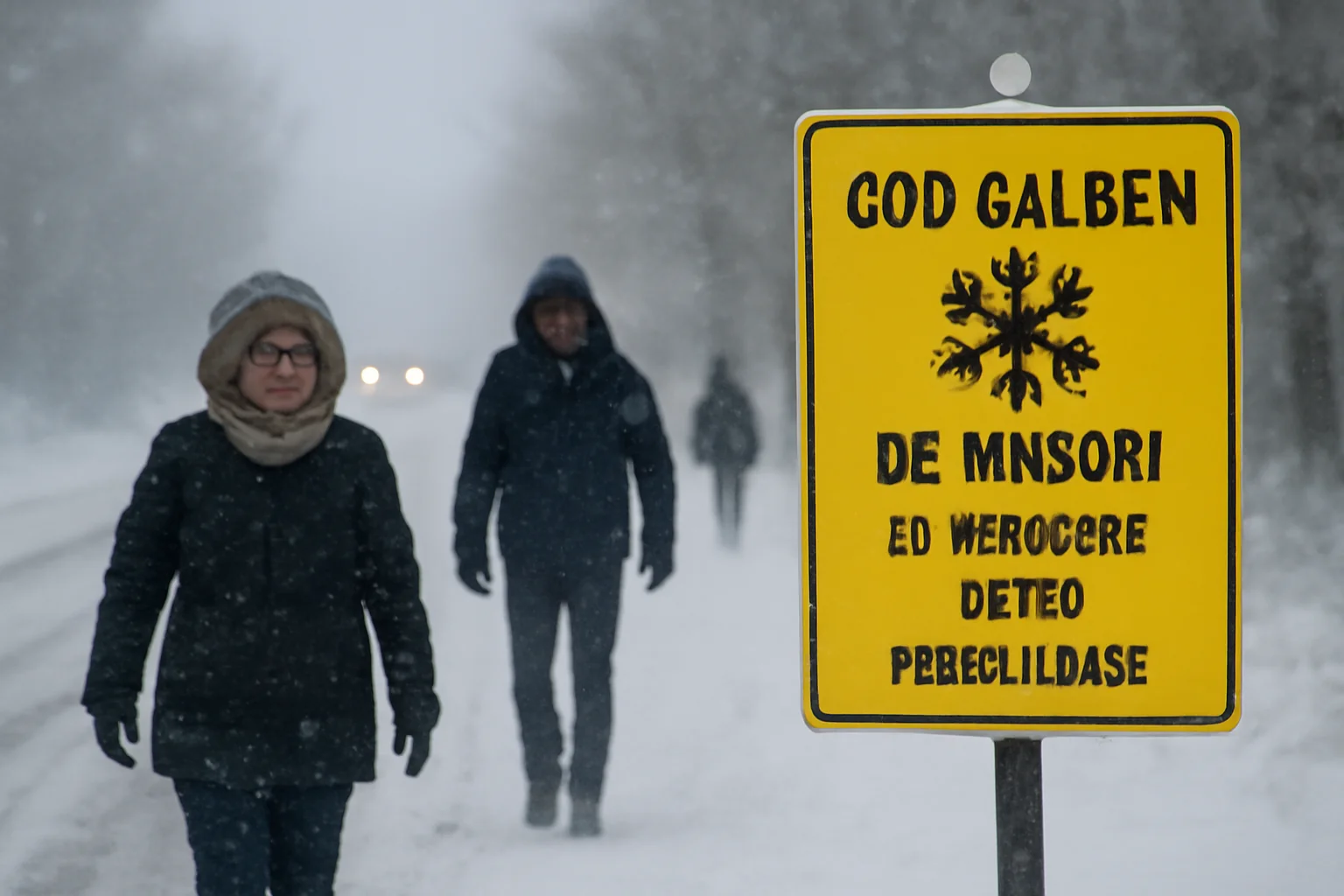 Cod galben de ninsori în Brăila: avertizare ANM pentru trafic și fenomene meteo periculoase