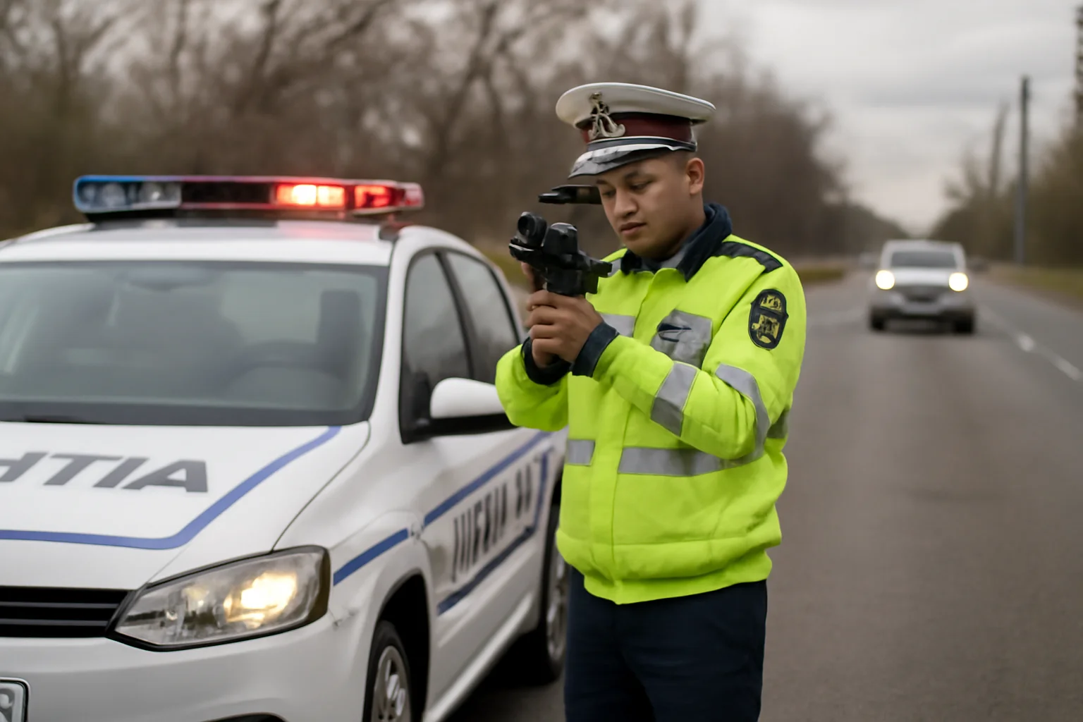 Control al vitezei pe șoselele din Brăila: acțiune extinsă a polițiștilor rutieri