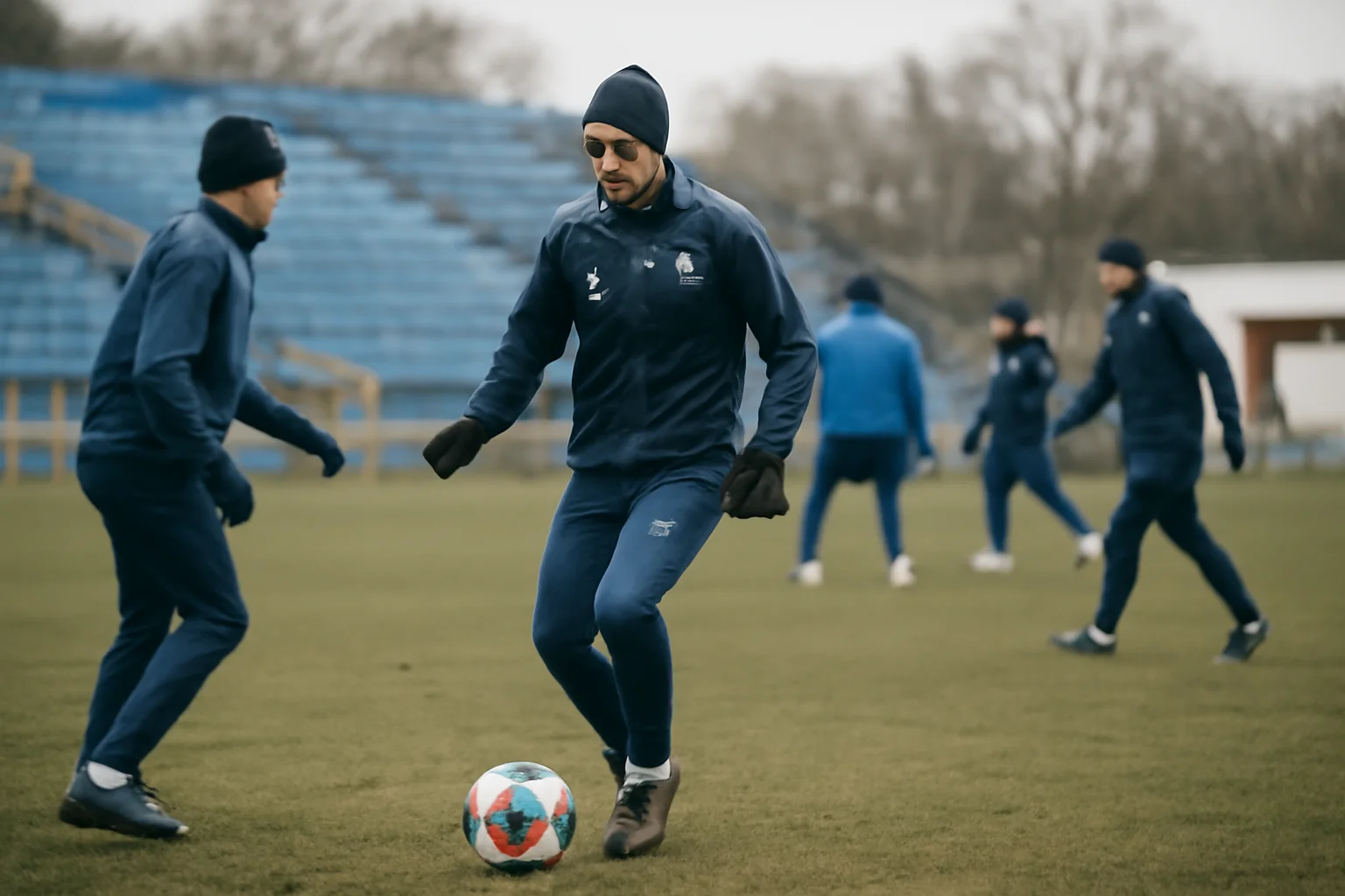 Dacia Unirea Brăila a reluat antrenamentele de iarnă pe Stadionul Municipal