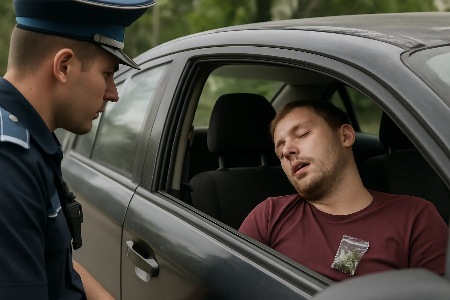EXCLUSIV Brăilean prins cu 1,36 grame de cannabis în mașină, amendat penal de 2.000 lei pentru recidivă