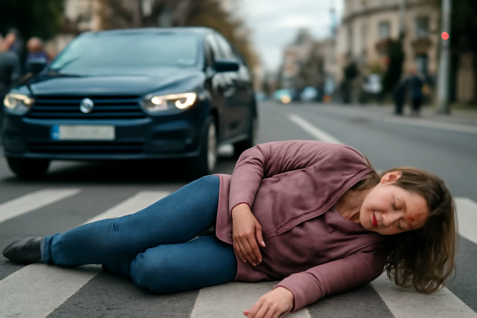 Femeie rănită pe trecerea de pietoni în municipiul Brăila