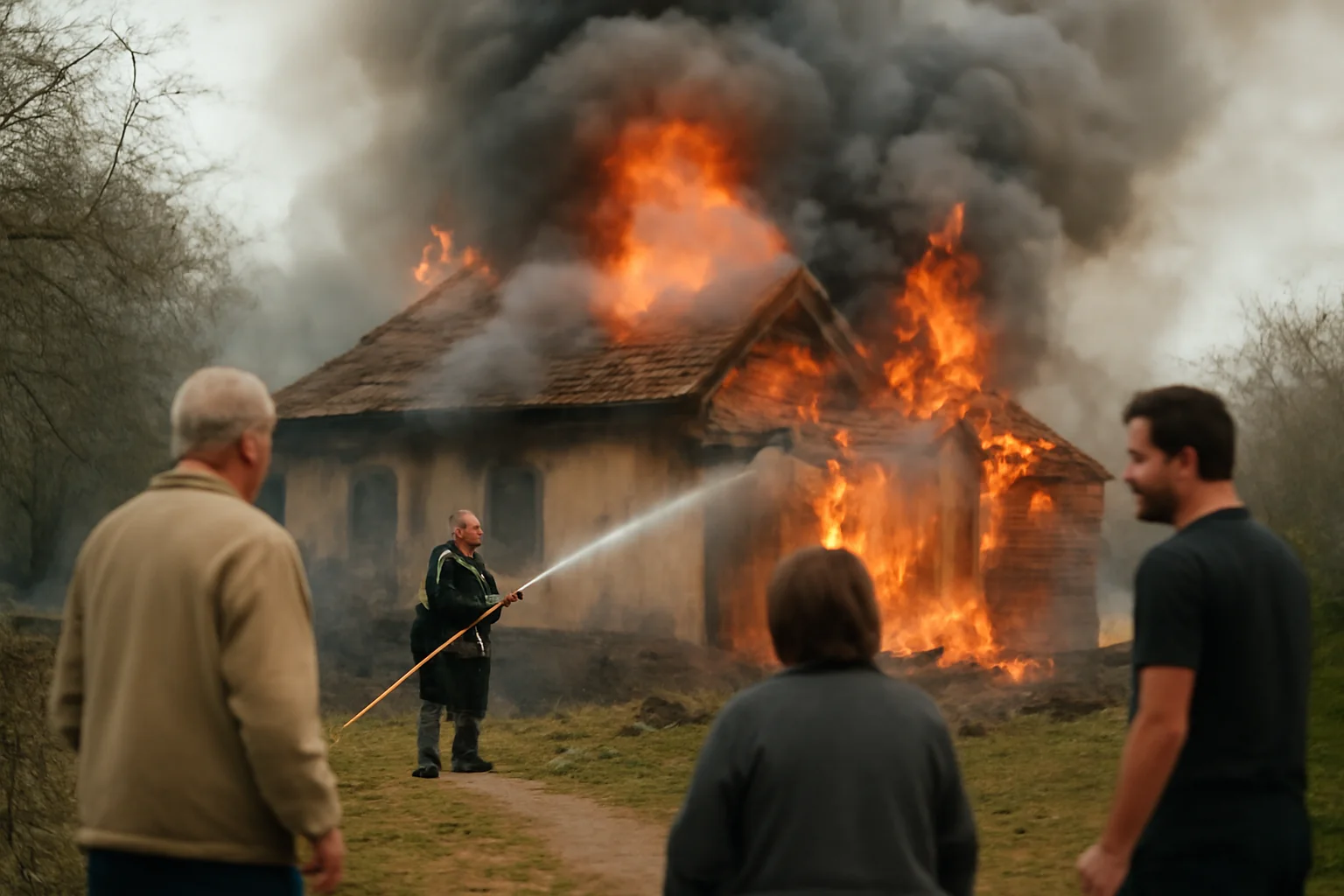 Incendiu la o gospodărie din Mărașu, județul Brăila: intervenție a pompierilor în această dimineață