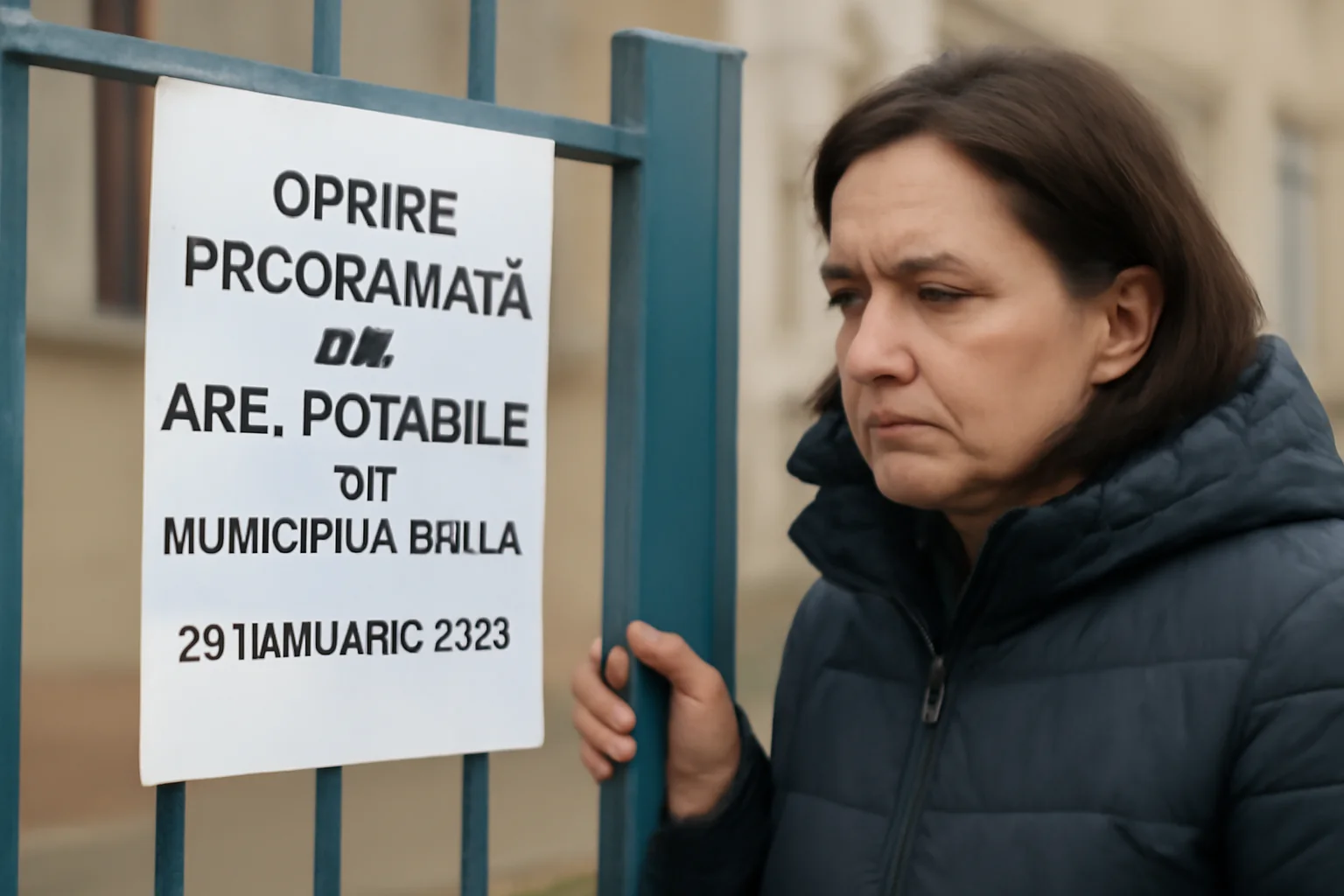 Oprire temporară a apei potabile în municipiul Brăila pe 29 ianuarie 2026